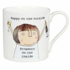 Rosie Made A Thing Prosecco On The Inside Mug - Humorous Ceramic Coffee Cup