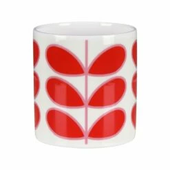 Orla Kiely Linear Stem Red Large Mug - Stylish & Durable Ceramic Mug 6 Orla Kiely Linear Stem Red Large Mug - Stylish & Durable Ceramic Mug -Campus Gifts Sales mclaggan smith orla kiely msqok168 linear stem red large mug 02