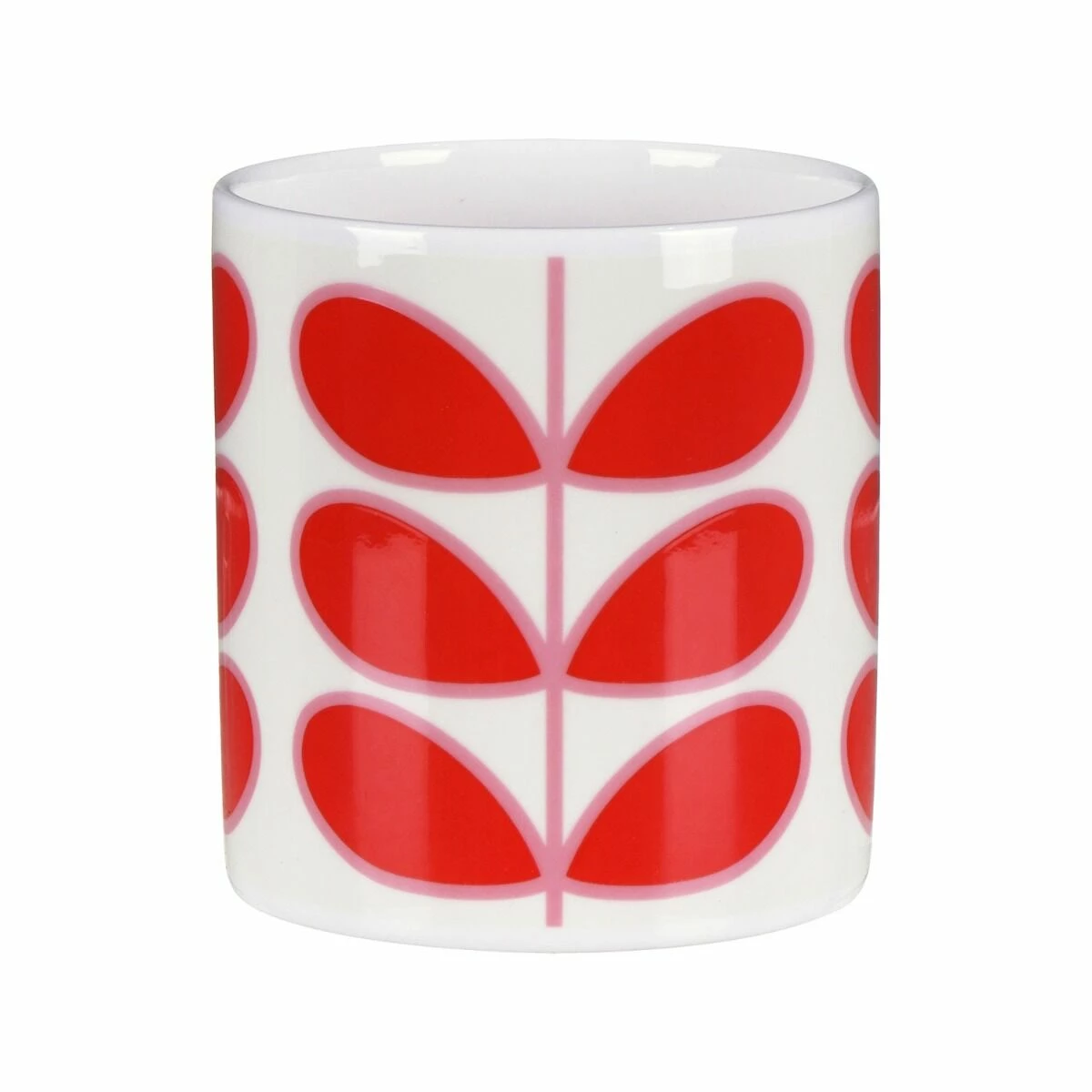 Orla Kiely Linear Stem Red Large Mug - Stylish & Durable Ceramic Mug 4 Orla Kiely Linear Stem Red Large Mug - Stylish & Durable Ceramic Mug - Image 2