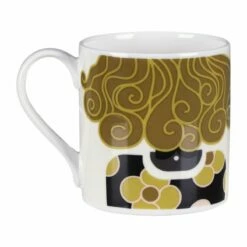 Orla Kiely Dee Dee Olive Large Mug - Stylish & Durable Ceramic Mug -Campus Gifts Sales mclaggan smith orla kiely msqok172 dee dee olive large mug 03