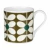 Orla Kiely 60’s Stem Olive Large Mug - Retro Design Ceramic Coffee Cup -Campus Gifts Sales mclaggan smith orla kiely msqok173 60s stem olive large mug 01