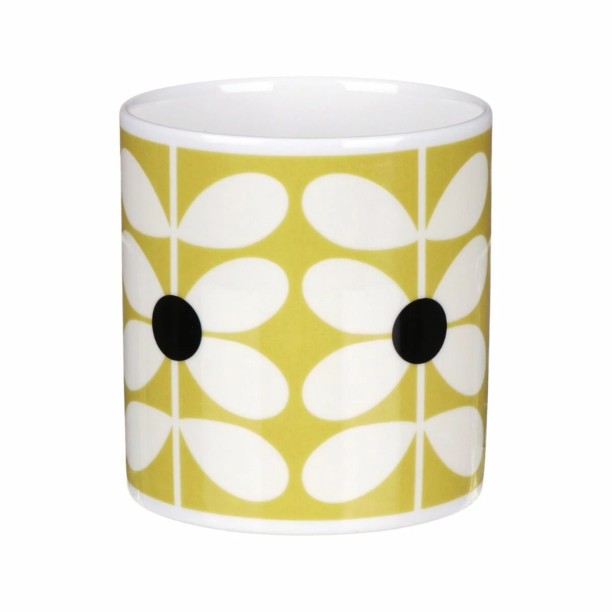 Orla Kiely 60’s Stem Ochre Large Mug - Vintage Style Ceramic Coffee Cup 4 Orla Kiely 60’s Stem Ochre Large Mug - Vintage Style Ceramic Coffee Cup - Image 2