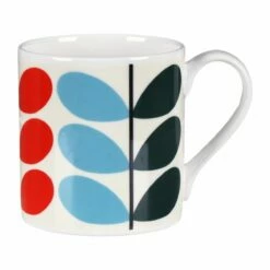 Orla Kiely Multi Solid Stem Large Mug - Stylish & Durable Ceramic Mug