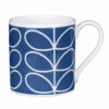 Orla Kiely Linear Stem Periwinkle Blue Large Mug - Stylish & Durable Ceramic Mug -Campus Gifts Sales mclaggan smith orla kiely qok86 periwinkle blue linear stem large mug 01 v2