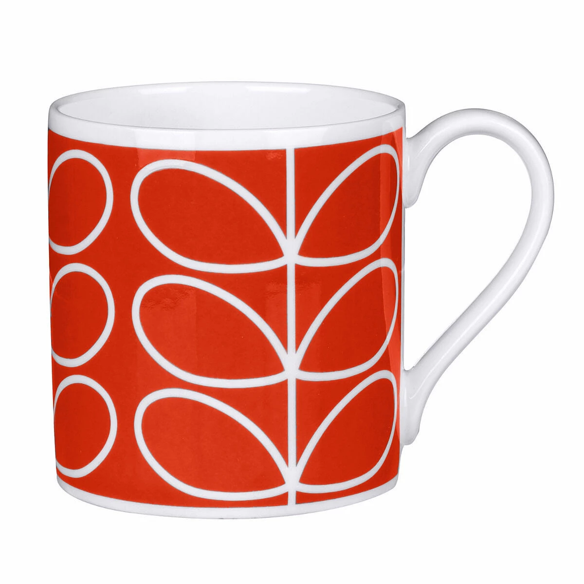 Orla Kiely Linear Stem Orange Poppy Large Mug - Stylish & Durable Ceramic Mug 3 Orla Kiely Linear Stem Orange Poppy Large Mug - Stylish & Durable Ceramic Mug