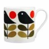 Orla Kiely Early Bird Large Mug - Stylish & Durable Ceramic Mug -Campus Gifts Sales mclaggan smith qok116 orla kiely christmas early bird large mug 01