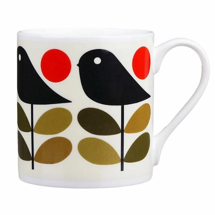 Orla Kiely Early Bird Large Mug - Stylish & Durable Ceramic Mug 3 Orla Kiely Early Bird Large Mug - Stylish & Durable Ceramic Mug