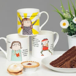 Rosie Made A Thing ‘Human Sunshine’ Mug - Unique Ceramic Coffee Mug with Inspirational Design -Campus Gifts Sales mclaggan smith rosie made a thing lifestyle 2 2