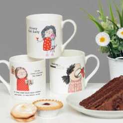 Rosie Made A Thing 'Crazy Cat Lady' Mug - Perfect Gift for Cat Lovers -Campus Gifts Sales mclaggan smith rosie made a thing lifestyle 3