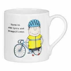 Rosie Made A Thing ‘Throw On Some Lycra’ Mug - Fun & Unique Ceramic Mug