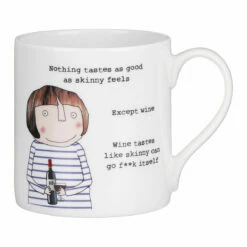 Rosie Made A Thing ‘Except Wine’ Mug - Funny & Unique Ceramic Coffee Mug