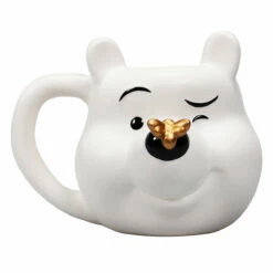 Winnie The Pooh Shaped Mug With Gold Bee - New In Collection
