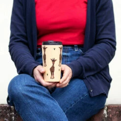 Eco Chic Beige Giraffe Stainless Steel Travel Coffee Cup - Insulated & Leak-Proof 11 Eco Chic Beige Giraffe Stainless Steel Travel Coffee Cup - Insulated & Leak-Proof -Campus Gifts Sales n26 eco chic beige giraffe stainless steel travel coffee cup lifestyle 1