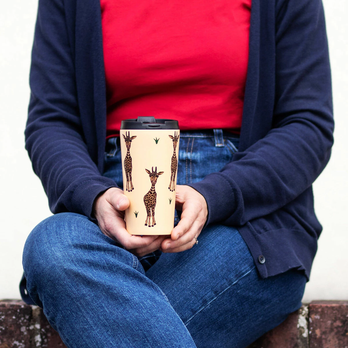 Eco Chic Beige Giraffe Stainless Steel Travel Coffee Cup - Insulated & Leak-Proof 6 Eco Chic Beige Giraffe Stainless Steel Travel Coffee Cup - Insulated & Leak-Proof - Image 5