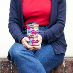 Eco Chic Cats With Glasses Stainless Steel Travel Coffee Cup 10 Eco Chic Cats With Glasses Stainless Steel Travel Coffee Cup -Campus Gifts Sales n27 eco chic catsglasses stainless steel travel coffee cup lifestyle