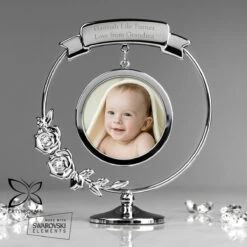 Personalised Crystocraft Photo Frame Ornament | Unique Keepsake Gift -Campus Gifts Sales p0104m23 personalised crystocraft photo frame ornament 3