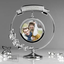 Personalised Crystocraft Photo Frame Ornament | Unique Keepsake Gift -Campus Gifts Sales p0104m23 personalised crystocraft photo frame ornament 5