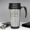 Personalised No.1 Daddy Travel Mug - Custom Keepsake for Dads 2 Personalised No.1 Daddy Travel Mug - Custom Keepsake for Dads -Campus Gifts Sales p0104m30 personalised no.1 daddy travel mug 1