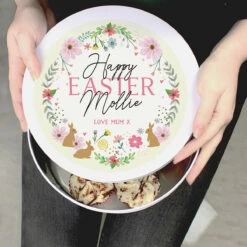 Personalised Springtime Cake Tin - Customisable Storage Solution -Campus Gifts Sales p0104m72 2