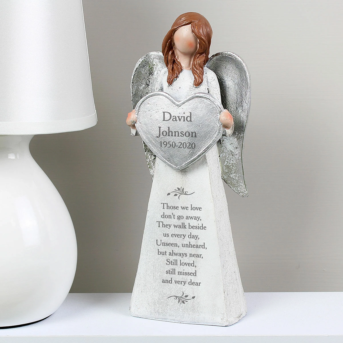 Personalised Memorial Angel Ornament - Custom Keepsake for Loved Ones 3 Personalised Memorial Angel Ornament - Custom Keepsake for Loved Ones