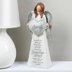 Personalised ‘Guardian Angel’ Memorial Angel Ornament - Custom Keepsake for Loved Ones