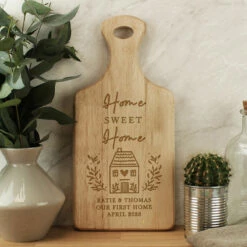 Personalised HOME Wooden Paddle Board - Customised New In Design -Campus Gifts Sales p011509 pmc personalised home round chopping board 10