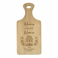 Personalised HOME Wooden Paddle Board - Customised New In Design -Campus Gifts Sales p011509 pmc personalised home round chopping board 11