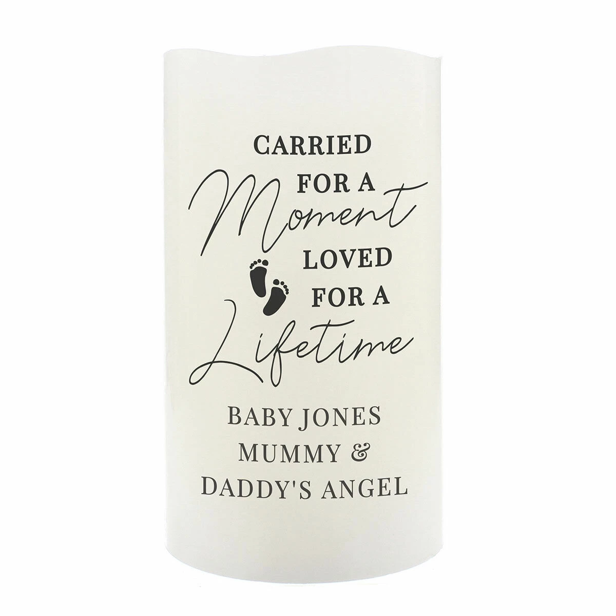 Personalised Carried For A Moment LED Candle - Unique Memorial Gift - Eco-Friendly 4 Personalised Carried For A Moment LED Candle - Unique Memorial Gift - Eco-Friendly - Image 2