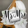 Personalised ‘Mr & Mrs’ Wooden Hanging Decoration - Customisable Ornament -Campus Gifts Sales p071195 personalised mr and mrs wooden hanging decoration 1