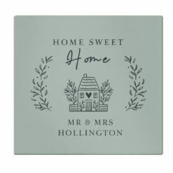 Personalised HOME Glass Chopping Board Worktop Saver - New In -Campus Gifts Sales p080802 pmc personalised home glass chopping board worktop saver 5