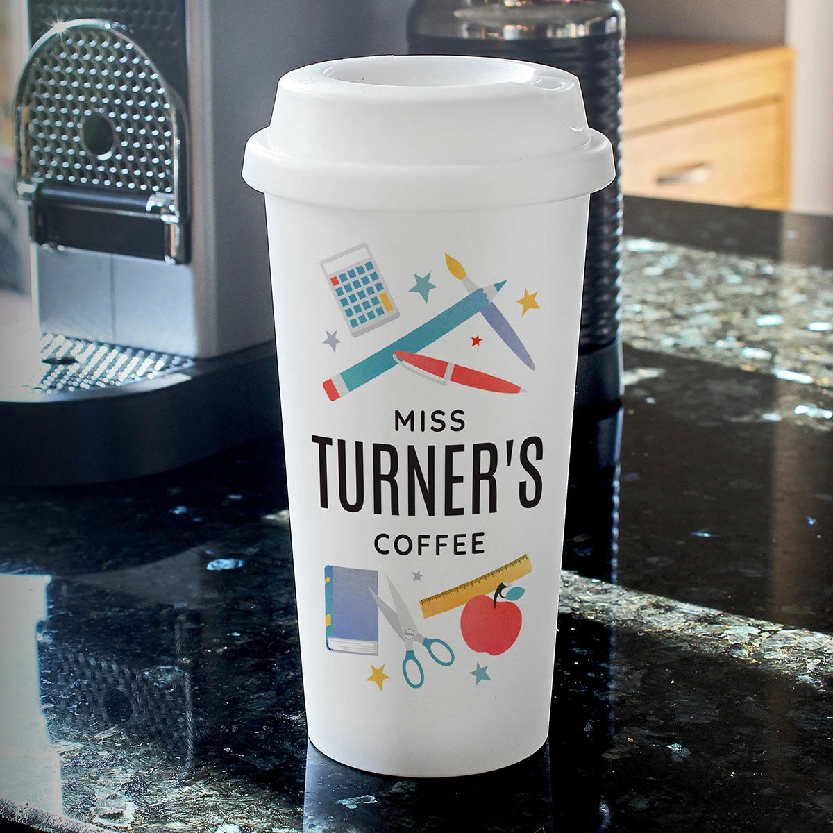 Personalised Teachers Insulated Eco Travel Cup - Customisable Travel Mug 3 Personalised Teachers Insulated Eco Travel Cup - Customisable Travel Mug