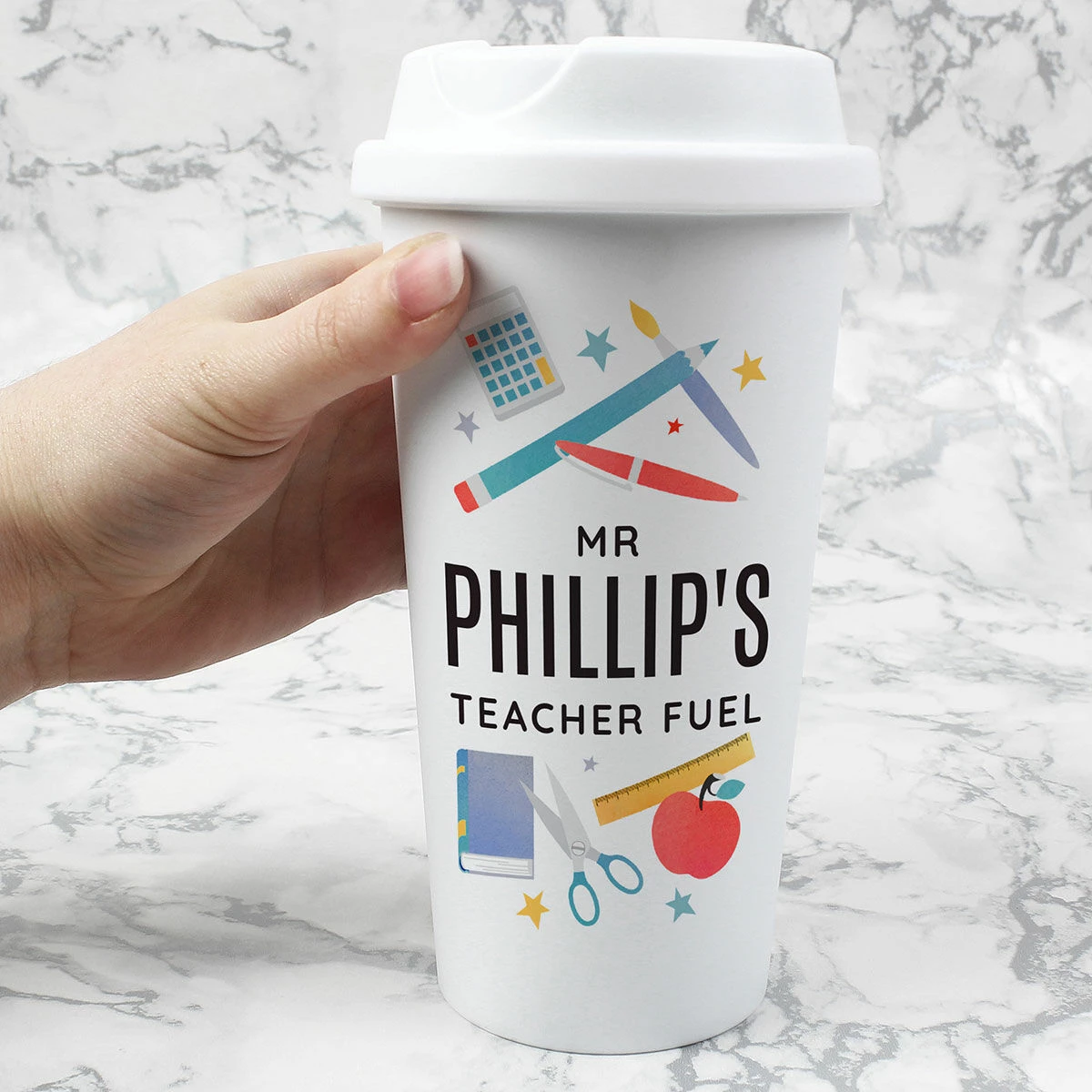 Personalised Teachers Insulated Eco Travel Cup - Customisable Travel Mug 5 Personalised Teachers Insulated Eco Travel Cup - Customisable Travel Mug - Image 3