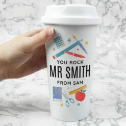 Personalised Teachers Insulated Eco Travel Cup - Customisable Travel Mug 12 Personalised Teachers Insulated Eco Travel Cup - Customisable Travel Mug -Campus Gifts Sales p0813b09 personalised teachers insulated eco travel cup 5