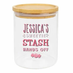 Personalised Sweetie Stash Jar | Customisable Storage Tin | UK Made -Campus Gifts Sales p1007d74 personalised sweetie stash 2