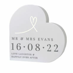 Personalised Free Text Free Standing Heart Ornament - New In -Campus Gifts Sales p1011f49 pmc personalised free text free standing heart ornament 5