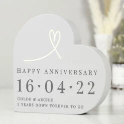 Personalised Free Text Free Standing Heart Ornament - New In -Campus Gifts Sales p1011f49 pmc personalised free text free standing heart ornament 6