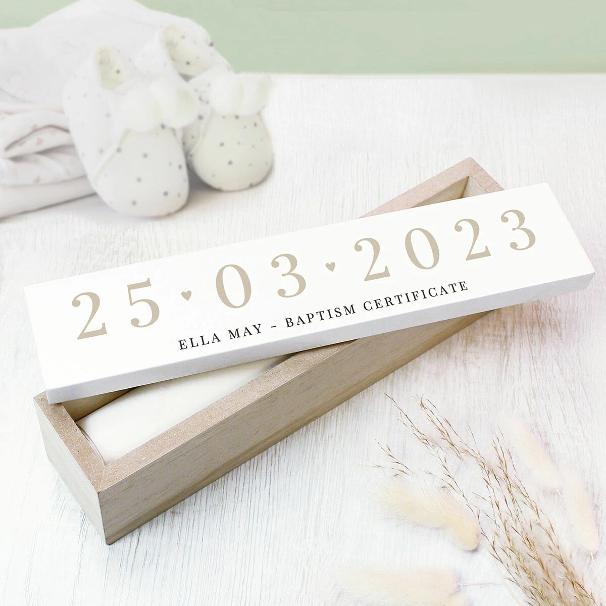 Personalised Big Date Wooden Certificate Holder - Custom Engraved Keepsake | New In 4 Personalised Big Date Wooden Certificate Holder - Custom Engraved Keepsake | New In - Image 2