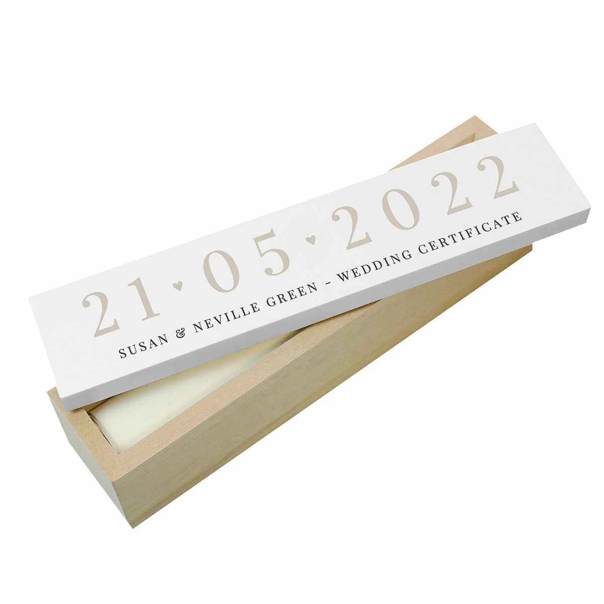 Personalised Big Date Wooden Certificate Holder - Custom Engraved Keepsake | New In 5 Personalised Big Date Wooden Certificate Holder - Custom Engraved Keepsake | New In - Image 3
