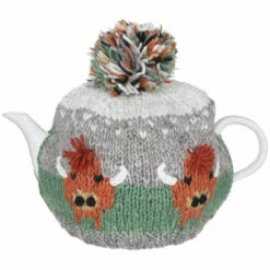 Pachamama Herd Of Highland Cows Tea Cosy - New In -Campus Gifts Sales pachamama hcowtc herd of highland cow tea cosy 3 1