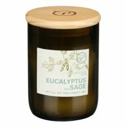 Paddywax Eco 226g Eucalyptus & Sage Soy Candle in Recycled Glass | Eco-Friendly Fragrance