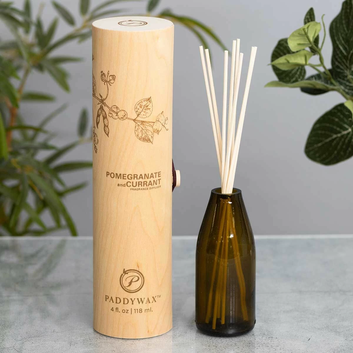 Paddywax Eco Pomegranate & Currant Green Reed Diffuser | Luxurious Home Fragrance 4 Paddywax Eco Pomegranate & Currant Green Reed Diffuser | Luxurious Home Fragrance - Image 2