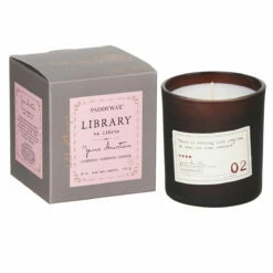 Paddywax Library Jane Austen Boxed Soy Candle | 170g | Elegant Home Fragrance