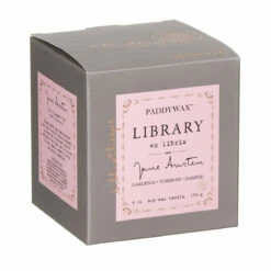 Paddywax Library Jane Austen Boxed Soy Candle | 170g | Elegant Home Fragrance 9 Paddywax Library Jane Austen Boxed Soy Candle | 170g | Elegant Home Fragrance -Campus Gifts Sales paddywax gl02eu library candle 3