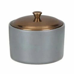 Paddywax Hygge 141g Vetiver & Cardamom Grey Ceramic Soy Candle - Premium Scented Candle for Relaxation