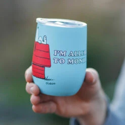 House Of Disaster Peanuts ‘I’m Allergic To Mondays’ Travel Tumbler | Insulated Travel Mug -Campus Gifts Sales peacupmo house of disaster peanuts im allergic to mondays travel tumbler lifestyle1