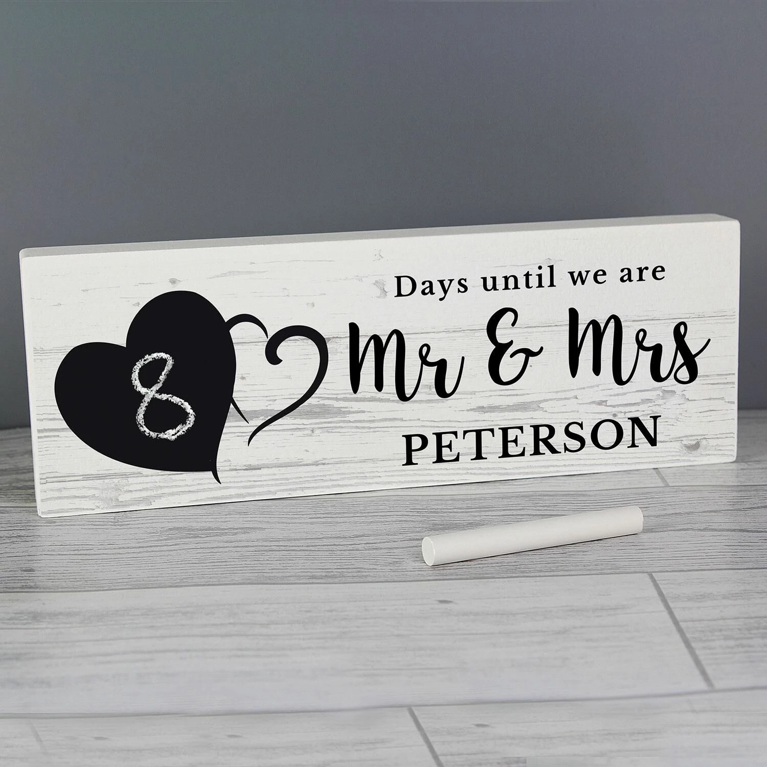 Personalised Rustic Countdown Wooden Block Sign - Unique Home Ornament & Gift 3 Personalised Rustic Countdown Wooden Block Sign - Unique Home Ornament & Gift