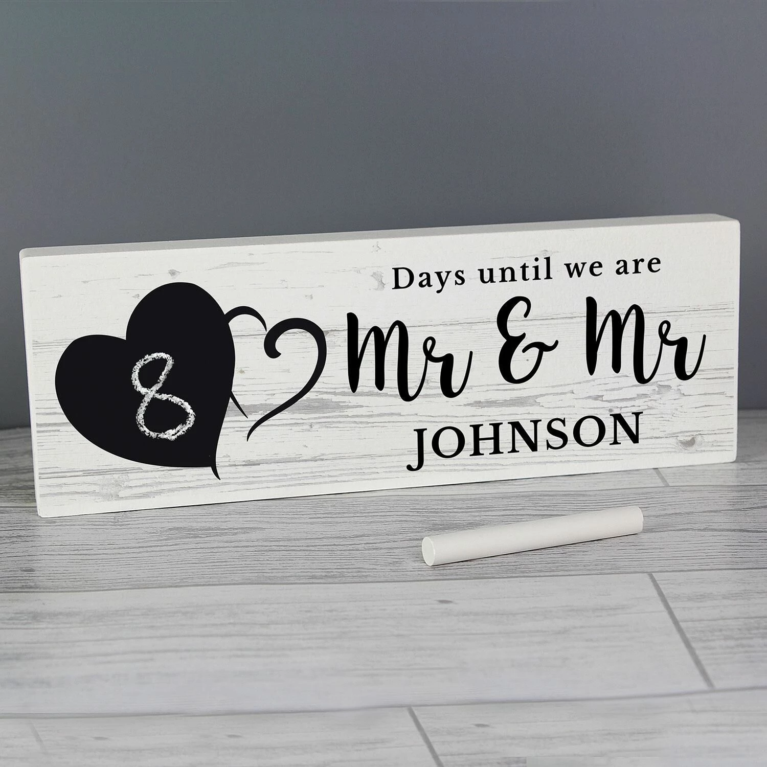 Personalised Rustic Countdown Wooden Block Sign - Unique Home Ornament & Gift 7 Personalised Rustic Countdown Wooden Block Sign - Unique Home Ornament & Gift - Image 5