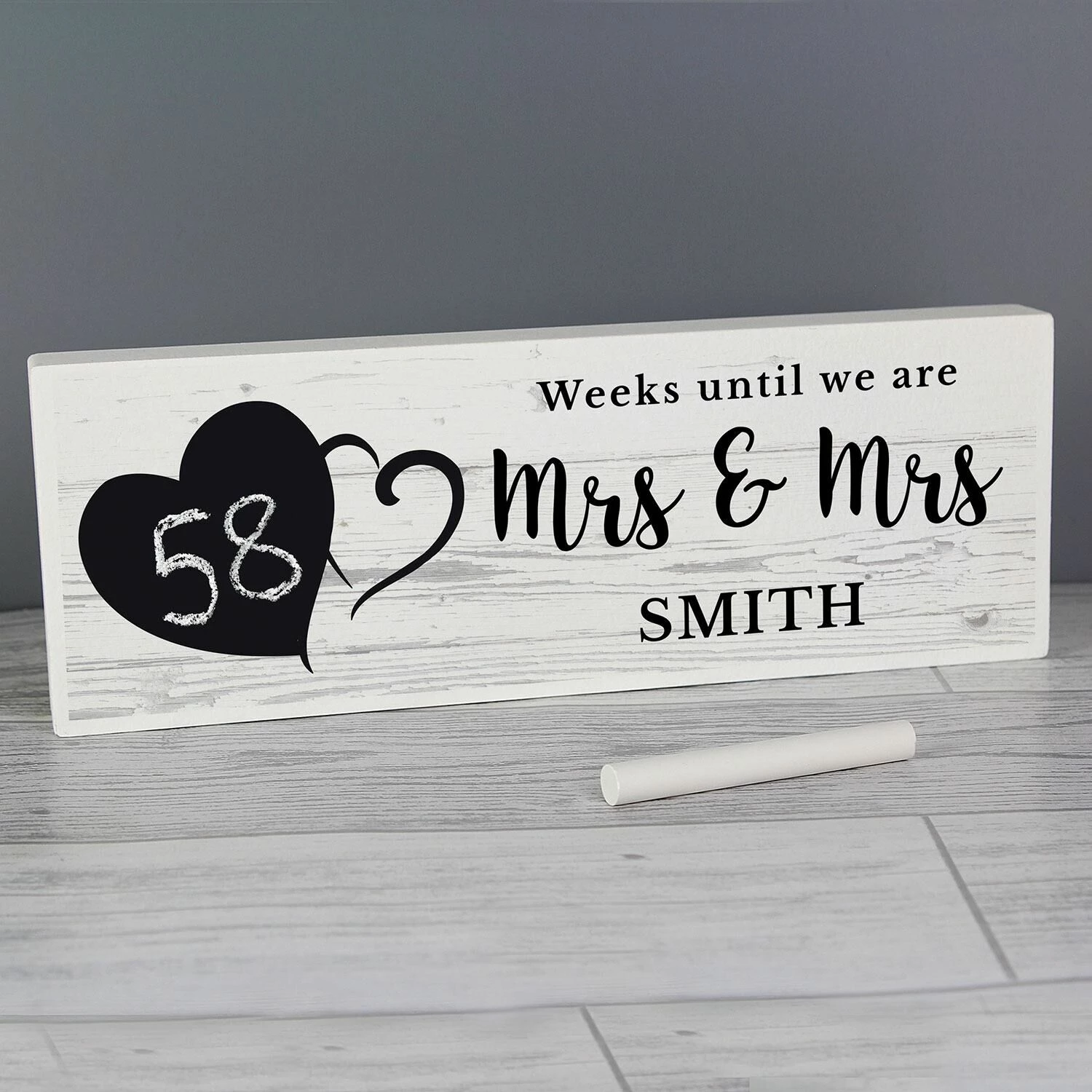 Personalised Rustic Countdown Wooden Block Sign - Unique Home Ornament & Gift 4 Personalised Rustic Countdown Wooden Block Sign - Unique Home Ornament & Gift - Image 2