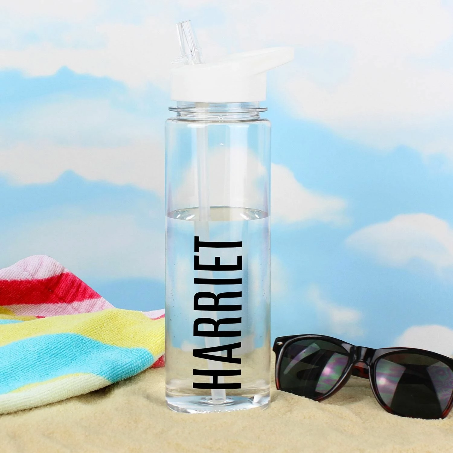 Personalised Black Letter Water Bottle - Custom Name Water Flask - Ideal Gift 4 Personalised Black Letter Water Bottle - Custom Name Water Flask - Ideal Gift - Image 2