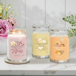 Yankee Candle Mango Ice Cream Signature Large Jar Candle | Long-Lasting Fragrance | Home Decor 11 Yankee Candle Mango Ice Cream Signature Large Jar Candle | Long-Lasting Fragrance | Home Decor -Campus Gifts Sales pink cherry cupcake mango signature jar collection lifestyle 1 2